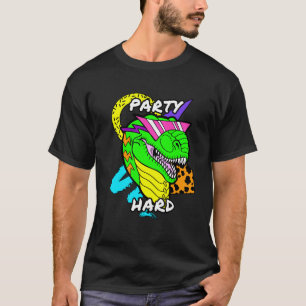 Camiseta Dinossauro duro T-Rex do partido