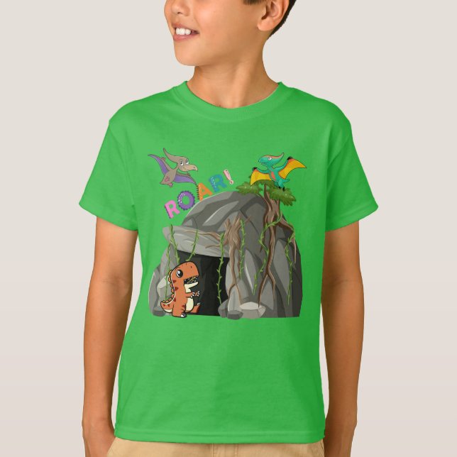 Camiseta Dinossauro e Amigos (Frente)