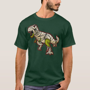 Camiseta Dinossauro Embalado Em Bandagens Como Uma Figurinh