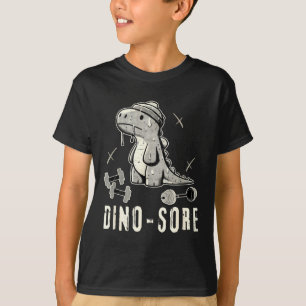 Camiseta Dinossauro Engraçado Academia T-rex Musculação Lev