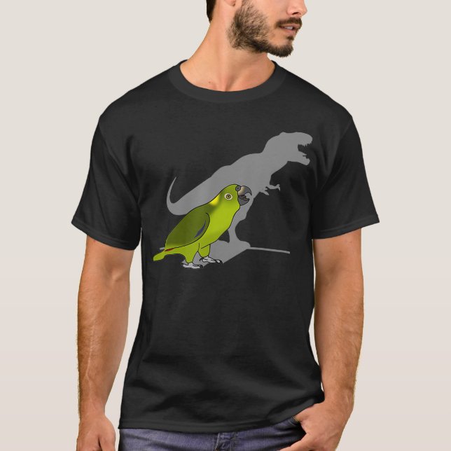 Camiseta Dinossauro engraçado Birb T-rex Amazonas-Nápoles A (Frente)