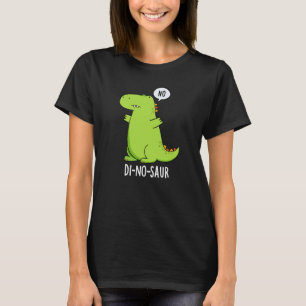 Camiseta Dinossauro Engraçado Di-no-saur Torre Escuro BG