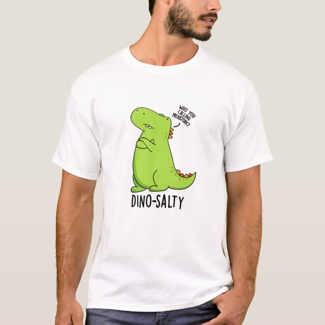 Camiseta Dinossauro Engraçado Dino-salgado (Frente)