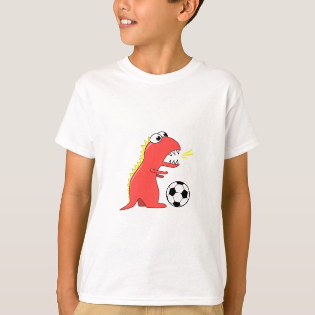 Camiseta Dinossauro engraçado dos desenhos animados que (Frente)