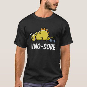 Camiseta Dinossauro Engraçado Elevação de Malhação de ginás