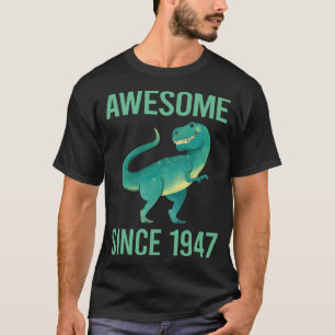 Camiseta Dinossauro Engraçado - Incrível Desde 1947