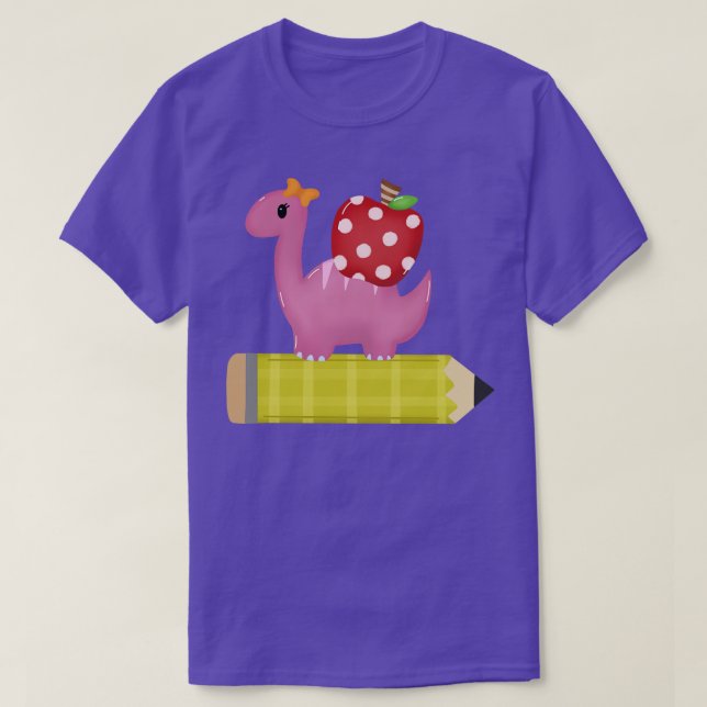 Camiseta dinossauro escolar 1 (Frente do Design)