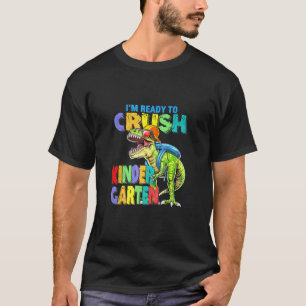 Camiseta Dinossauro Estou Pronto Para Esmagar O Jardim De I
