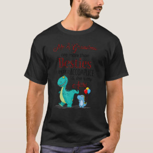 Camiseta Dinossauro Eu E A Vovó Somos Mais Do Que Bestias E