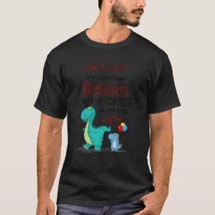 Camiseta Dinossauro Eu E Tia Somos Mais Do Que Bestias Que 