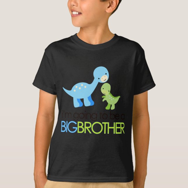 Camiseta Dinossauro eu estou indo ser um big brother (Frente)