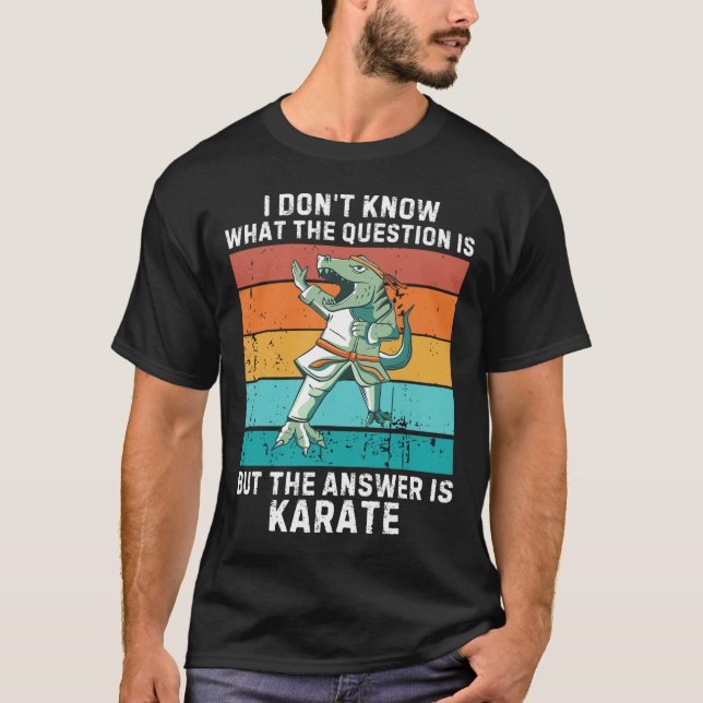 Camiseta Dinossauro Eu Não Sei A Pergunta É A Resposta Eu (Frente)