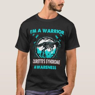 Camiseta Dinossauro Eu sou um guerreiro Síndrome de Tourett