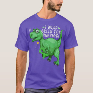 Camiseta Dinossauro Eu Visto Verde Para Minha Mãe Saúde Men