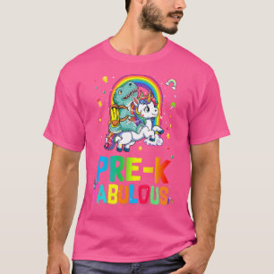 Camiseta Dinossauro Fabuloso Andando Unicórnio De Volta Par