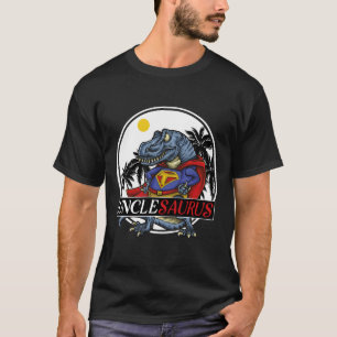 Camiseta dinossauro familiar engraçado unclesaurus