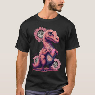 Camiseta Dinossauro feliz dia de os namorados com Leopard S