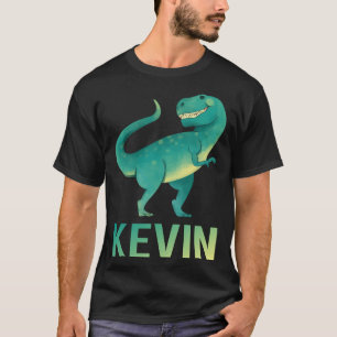 Camiseta Dinossauro Feliz - Nome do Kevin