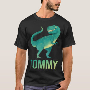Camiseta Dinossauro Feliz - Nome Tommy