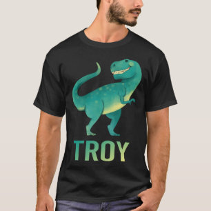 Camiseta Dinossauro Feliz - Nome Troy
