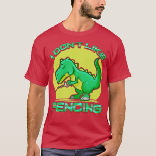 Camiseta Dinossauro Fencer TRex Esgrima Engraçado Fome Fome