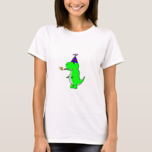 Camiseta Dinossauro Fofo de Aniversário