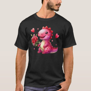 Camiseta Dinossauro fofo do dia dos namorados