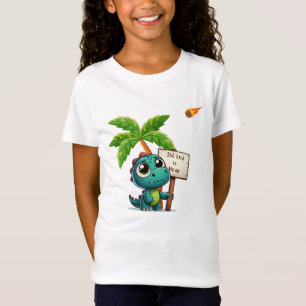 Camiseta dinossauro fofo, engraçado