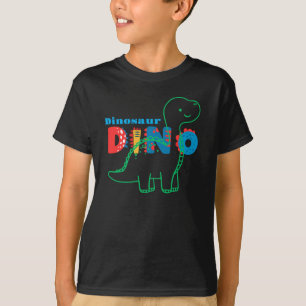 Camiseta Dinossauro Fofo Personalize Crianças