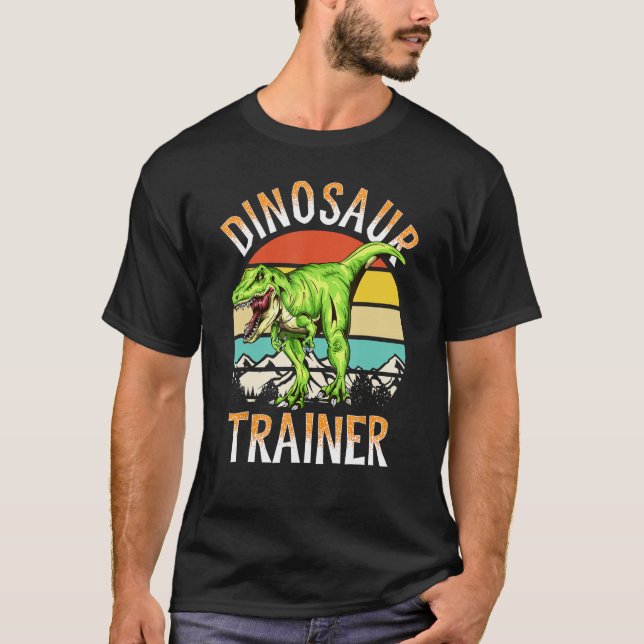 Camiseta Dinossauro Formador Mostra O Figurino De Halloween (Frente)