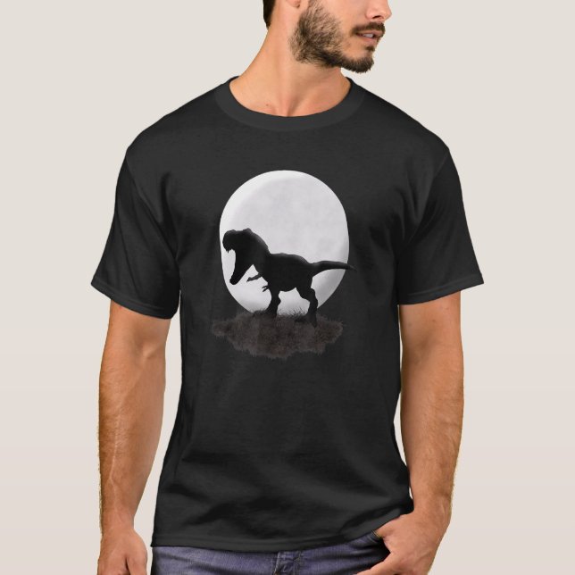 Camiseta Dinossauro Fóssil Esqueleto Tyrannosaurus Rex (Frente)