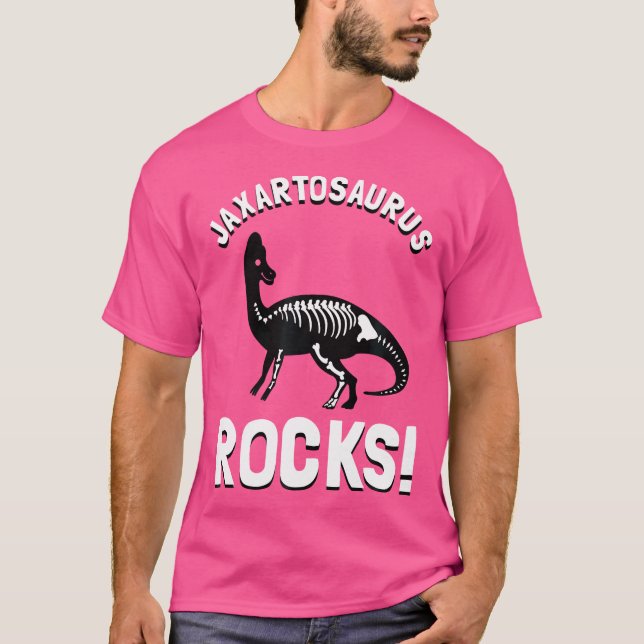 Camiseta Dinossauro Fóssil Jaxartosaurus Rocks Tee (Frente)