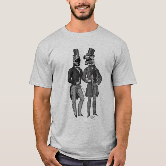 Camiseta Dinossauro Homens Saem Noite (Frente)