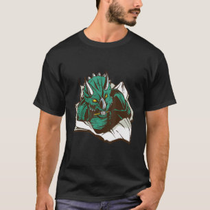 Camiseta Dinossauro Irritado Assustador