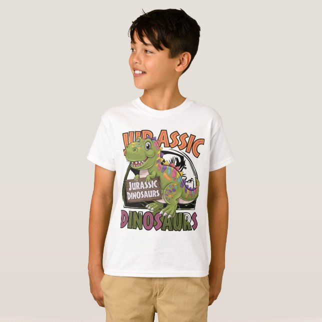 Camiseta dinossauro jurássico (Frente Completa)