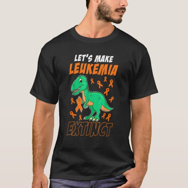 Camiseta Dinossauro Laranja Fita Hematóloga Repti (Frente)