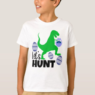 Camiseta Dinossauro legal Caça de ovo na Páscoa - T-Shirt