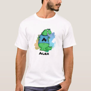 Camiseta Dinossauro legal com seu nome