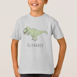 Camiseta Dinossauro Legal de Doodle T-Rex com nome
