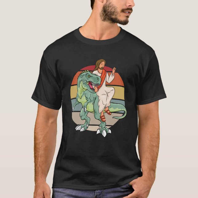 Camiseta Dinossauro Legal de Jesus Trex (Frente)