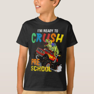 Camiseta Dinossauro Legal Estou pronto para esmagar pré-es