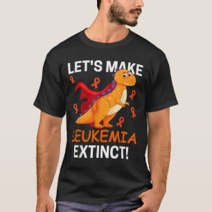 Camiseta Dinossauro Legal Vamos Tornar a Leucemia Câncer Ex