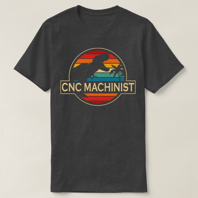 Camiseta Dinossauro Machinista Cnc (Frente do Design)