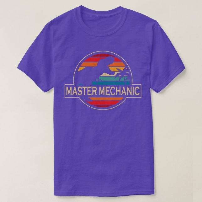 Camiseta Dinossauro Mecânico Mestre (Frente do Design)