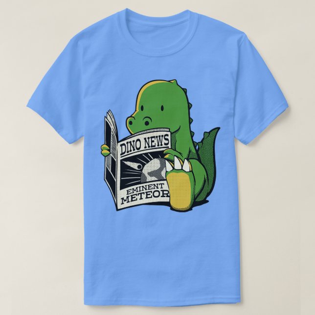 Camiseta Dinossauro Meteor Notícias de Tobe Fonseca (Frente do Design)