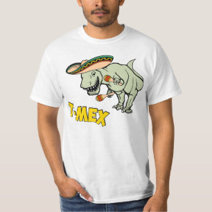 Camiseta Dinossauro mexicano do tiranossauro de T-Mex T-Rex
