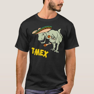 Camiseta Dinossauro mexicano do tiranossauro de T-Mex T-Rex