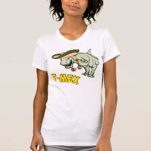 Camiseta Dinossauro mexicano do tiranossauro de T-Mex T-Rex