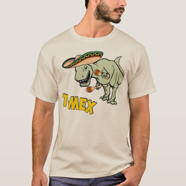 Camiseta Dinossauro mexicano do tiranossauro de T-Mex T-Rex (Frente)