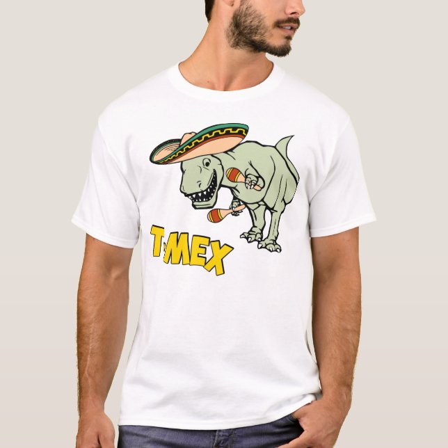 Camiseta Dinossauro mexicano do tiranossauro de T-Mex T-Rex (Frente)